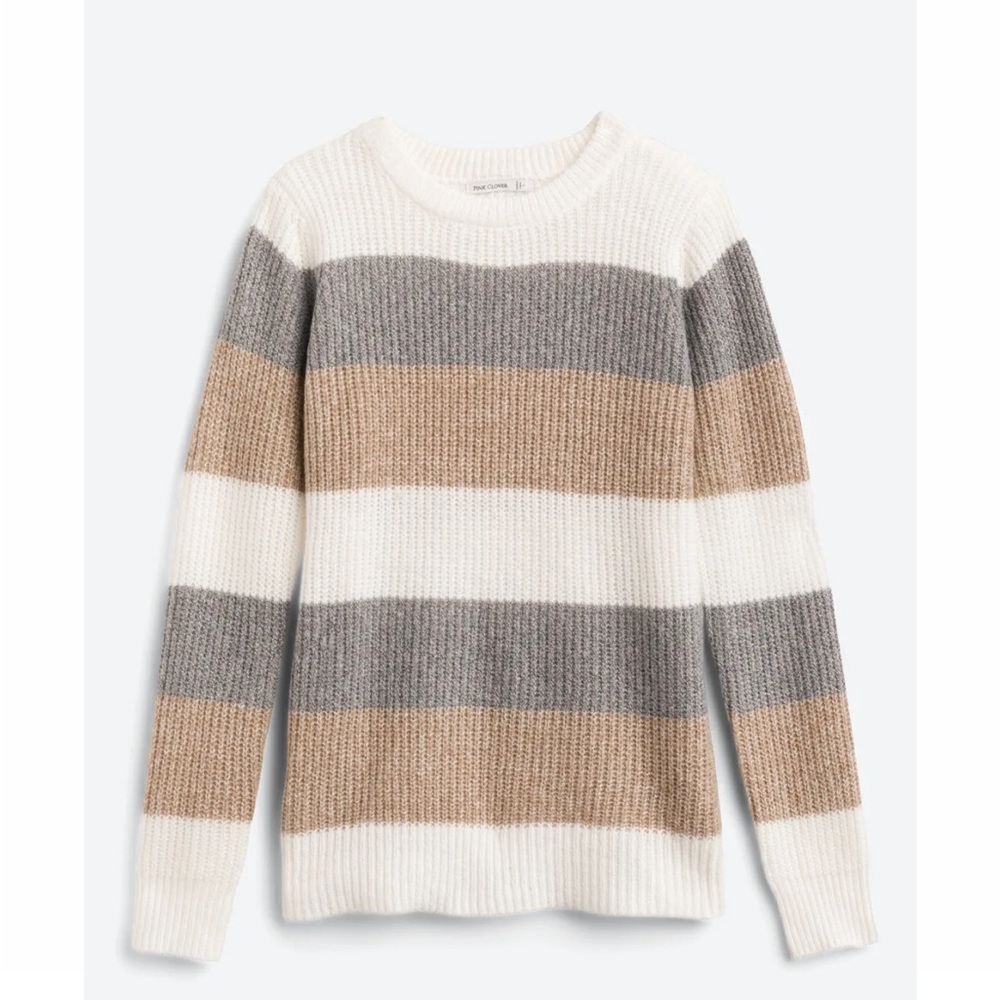 Ribbed - Long Sleeve - Colorblock Sweater